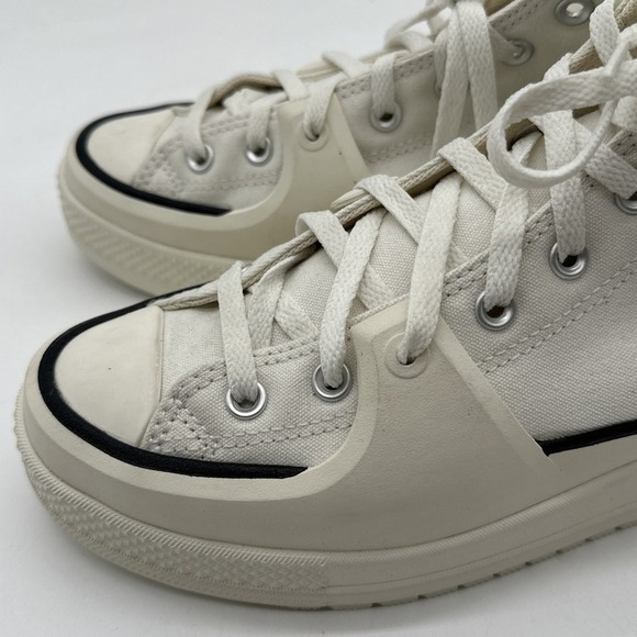 NEW Converse Chuck Taylor All Star HI Platform Sneakers White + A02832C SZ 11 - Picture 11 of 12